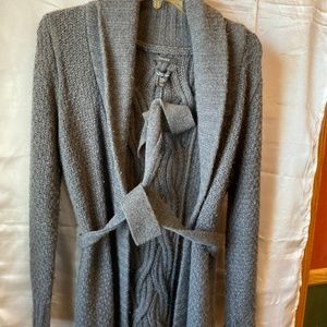 Cashmere Blend TAHARI GRAY CARDIGAN